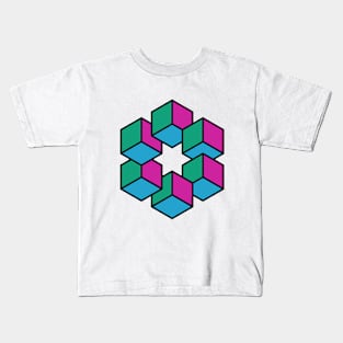 six cubes Kids T-Shirt